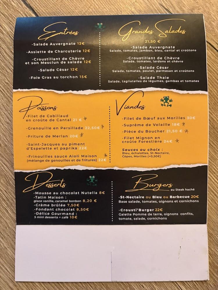 La Rainette - Menu Image 1